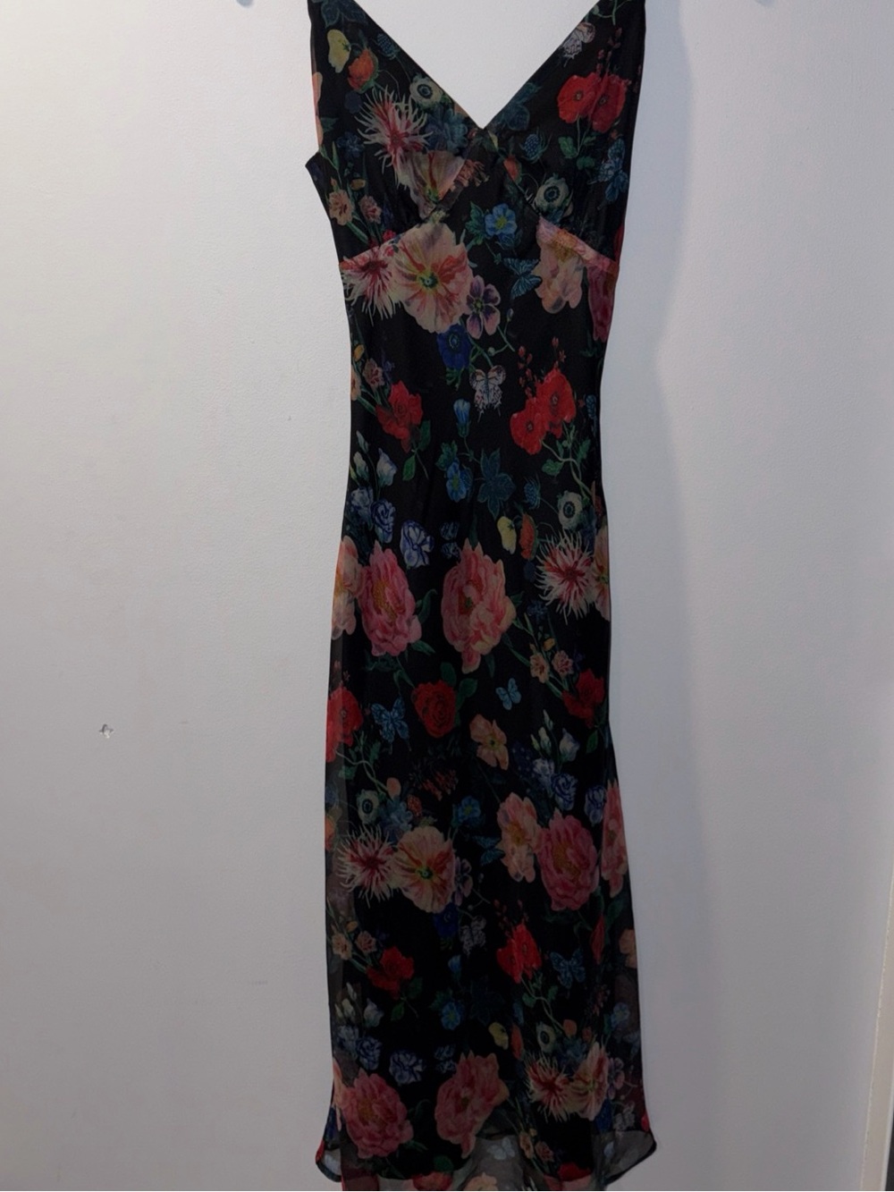 Vici Floral Slip Dress Butterfly Whimsy Goth Fairy Dark Romantic Coquette Grunge